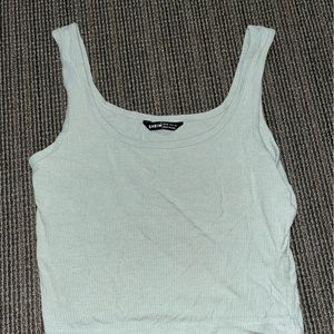 jade green cropped tank top